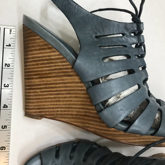 Cole Haan Leather OT Sling HIGH Wedge Sandal - Picture 5 of 7